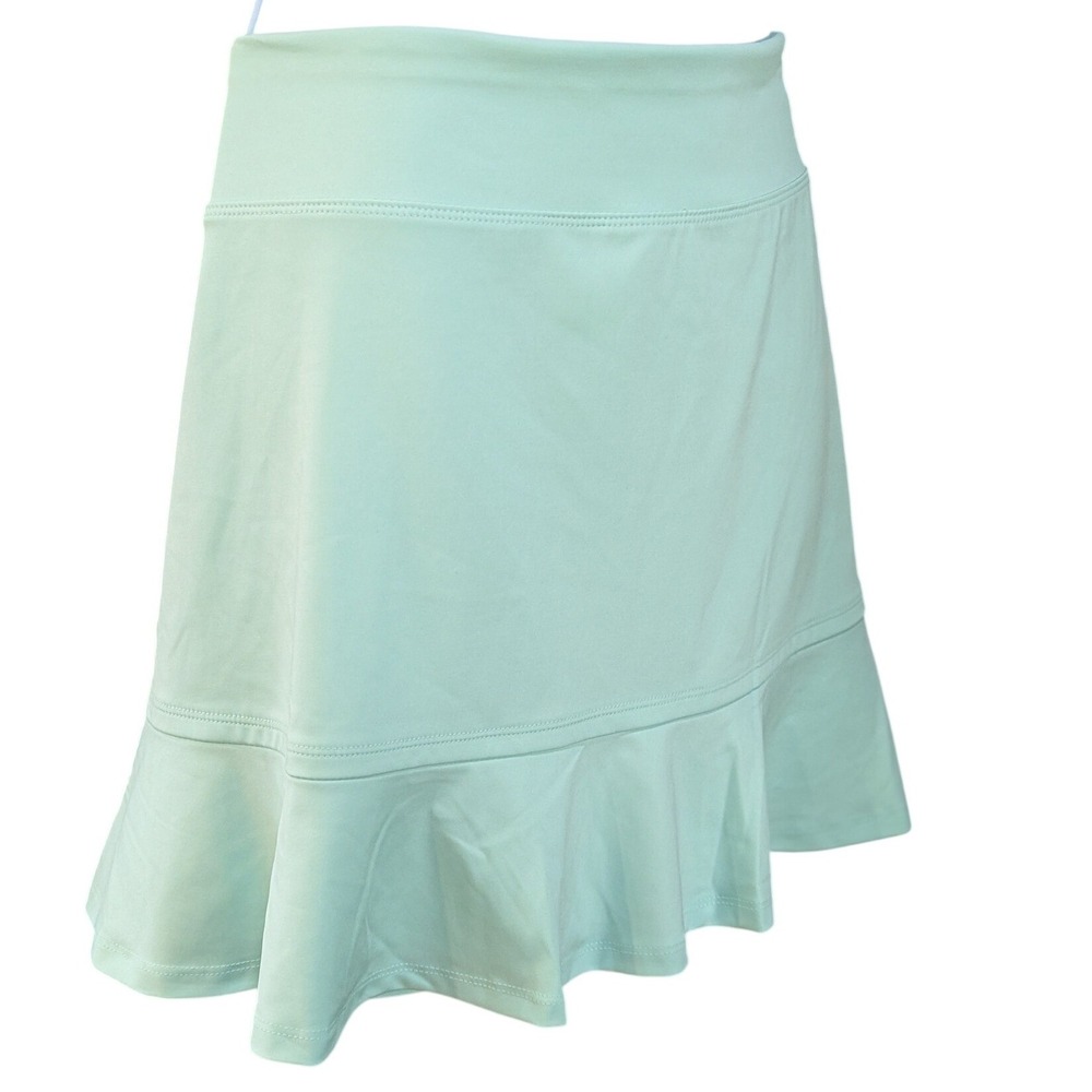 Tommy Bahama Golf Tennis Mint Green Ruffle Hem Skort Womens Large Active Skirt - Picture 2 of 7